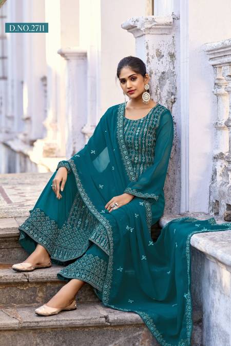 Twisha Vol 27 Silk Designer Salwar Suits Catalog
